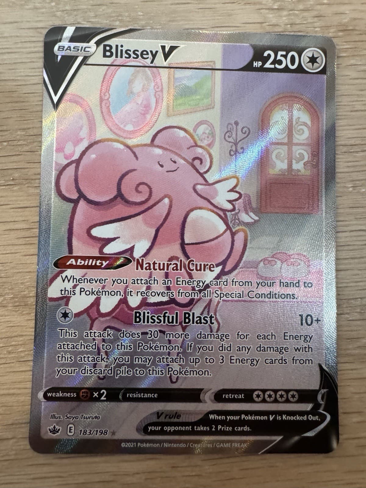 Blissey V (Alternate Full Art) 183/198 Swsh06: Sword & Shield - Chilling...