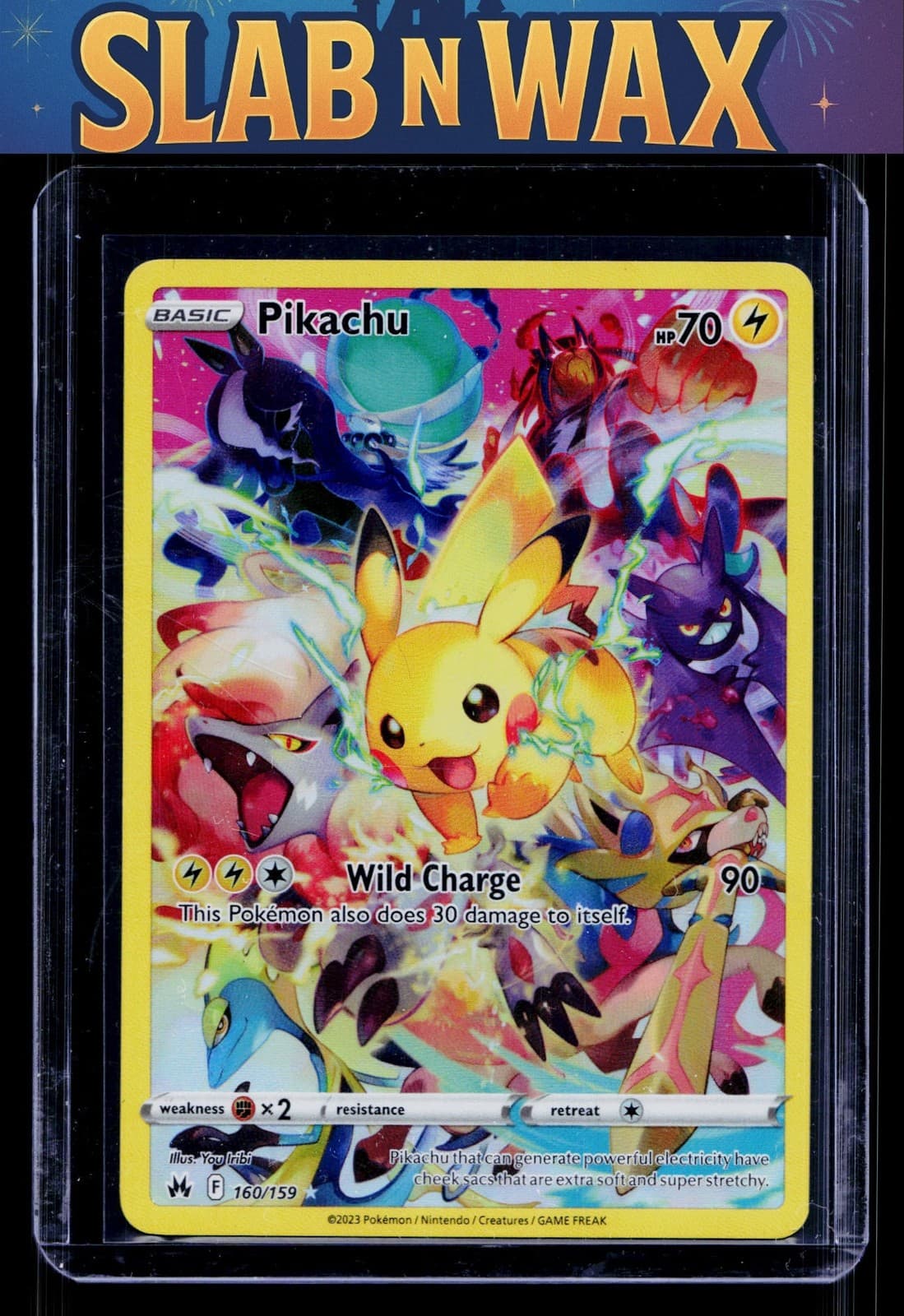 Pokemon tcg SWSH: Crown Zenith Pikachu (Secret) #160/159 Secret Rare, Holo