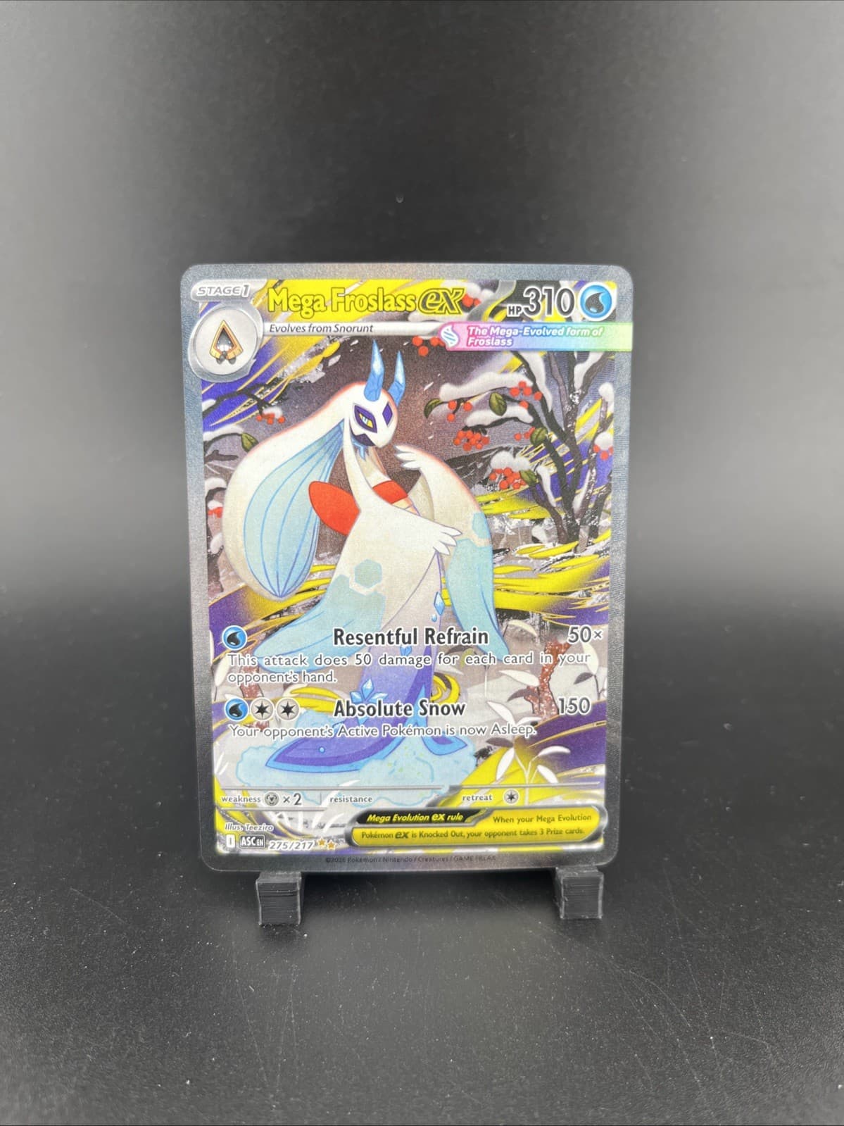 Mega Froslass EX 275/217 Secret Illustration Rare SIR Ascended Heroes