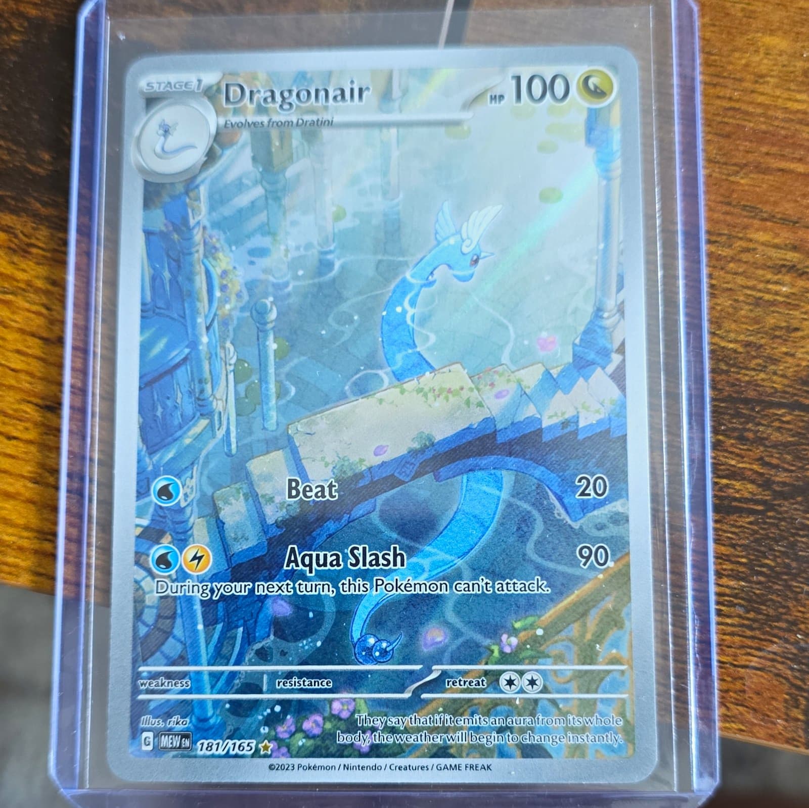 Dragonair 181/165 SV151 Illustration Rare Full Art Holo 100 HP