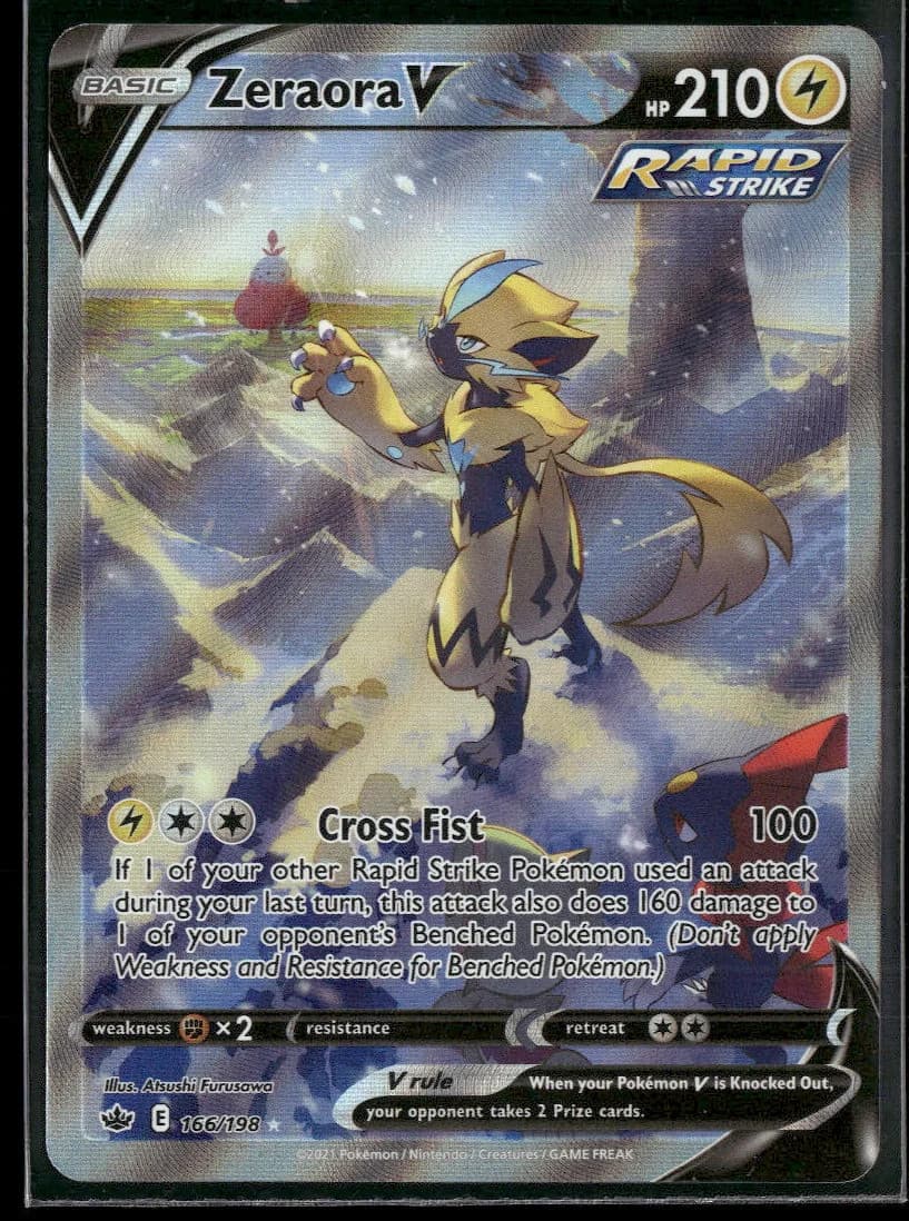 SWSH06: Chilling Reign Zeraora V (Alternate Full Art) #166/198