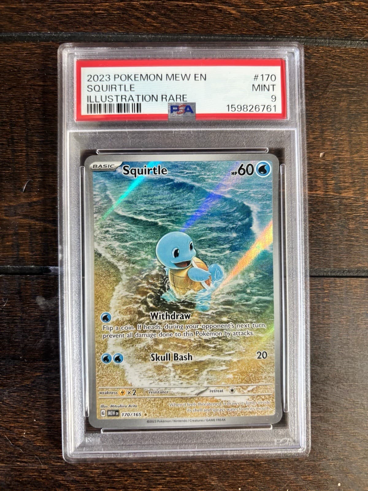 The Pokémon Company Squirtle 170/165 SV 151 Holo IR English