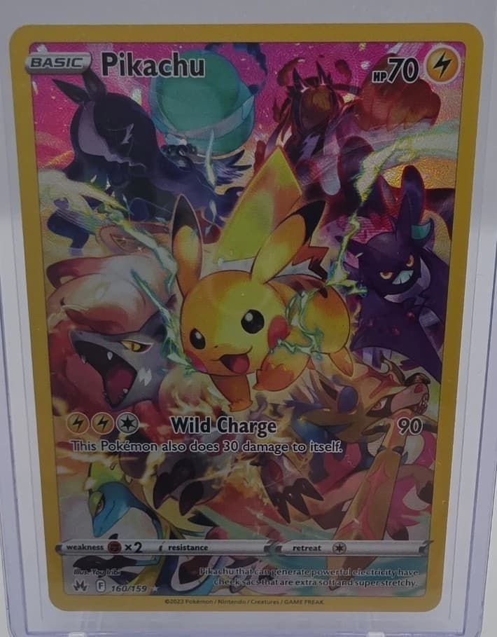 🔥Fresh Pull🔥 Extremely Secret Rare 2023 Crown Zenith Pikachu Holo SR #160/159