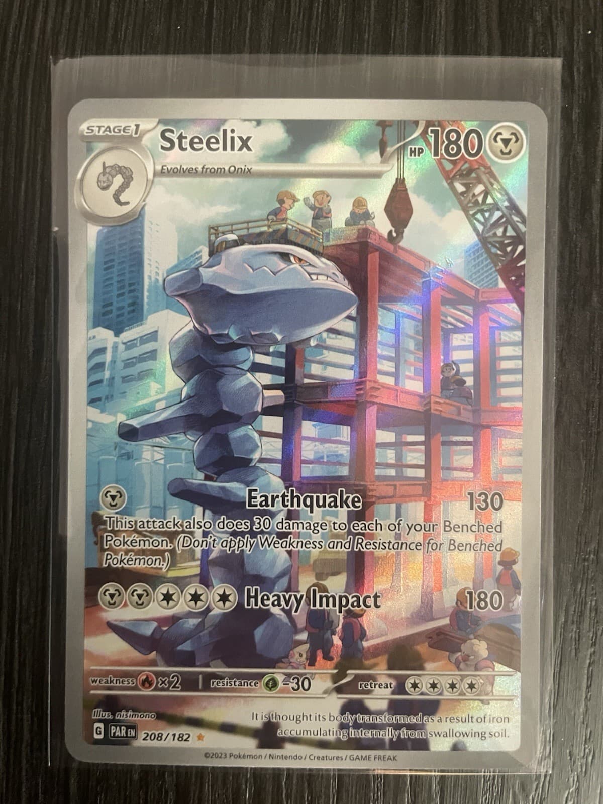 2023 Pokemon Steelix Illustration Rare Paradox Rift 208/182 Near Mint