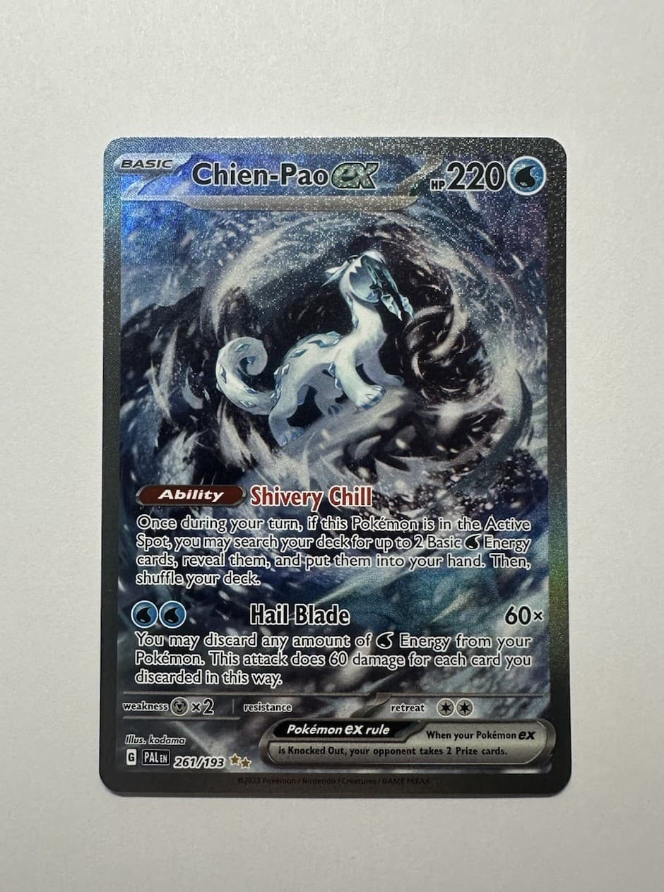 Chien-Pao ex 261/193 Special Illustration Rare Paldea Evolved Pokemon EN Holo