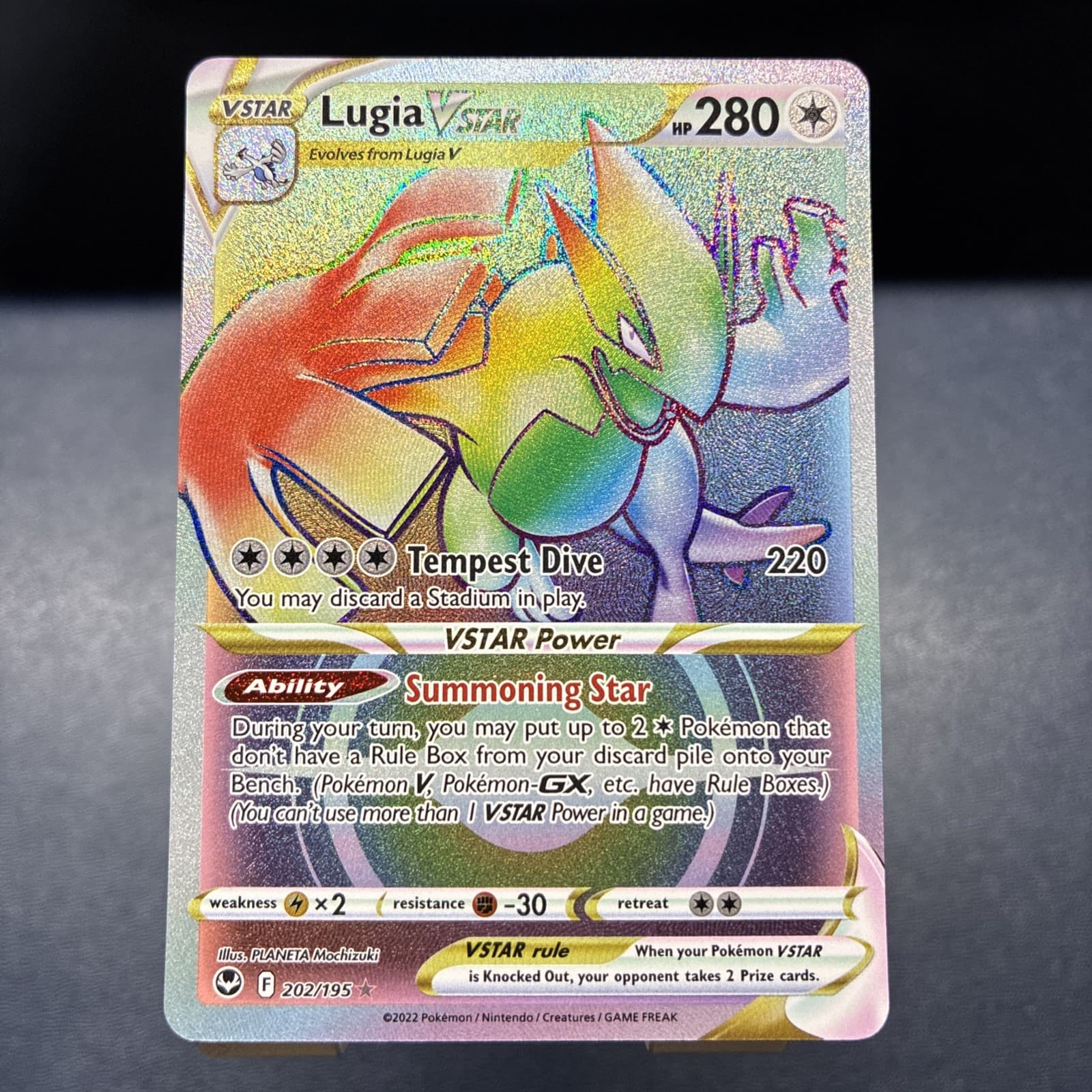 Lugia VSTAR (Secret) (202) 202/195 Secret Rare SWSH12: Silver Tempest Pokemon