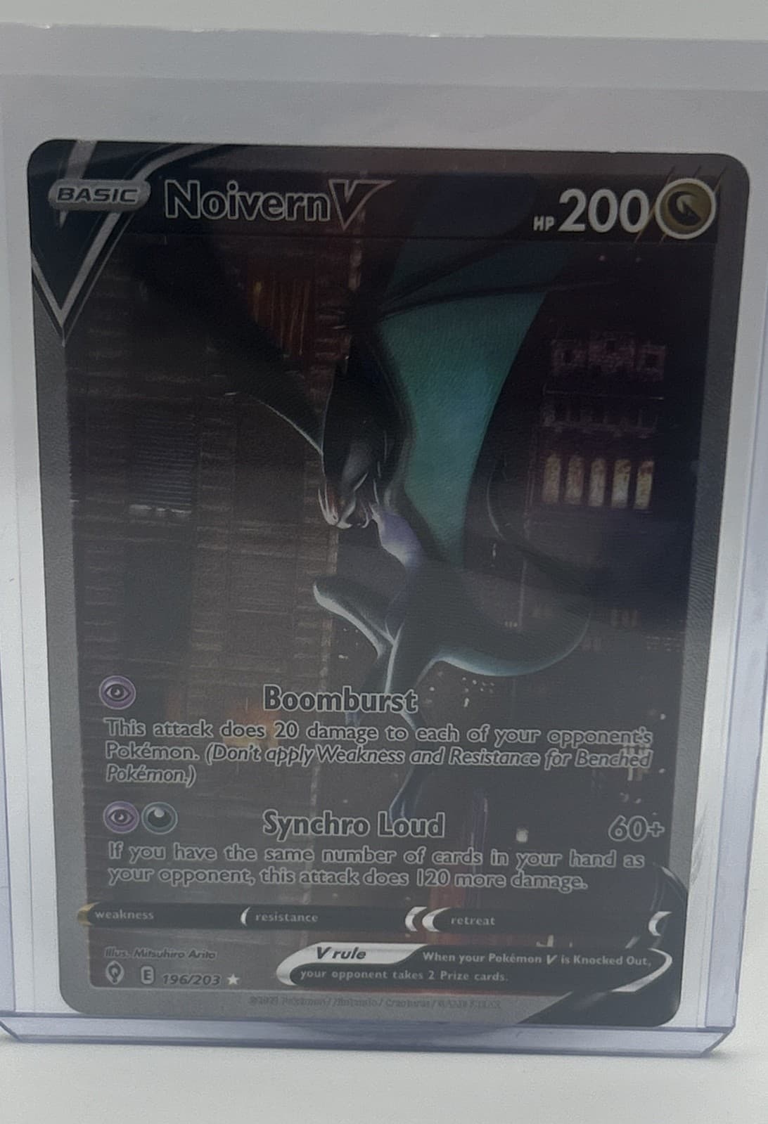 Noivern V (Alternate Full Art) 196/203 SWSH07: Evolving Skies Holo
