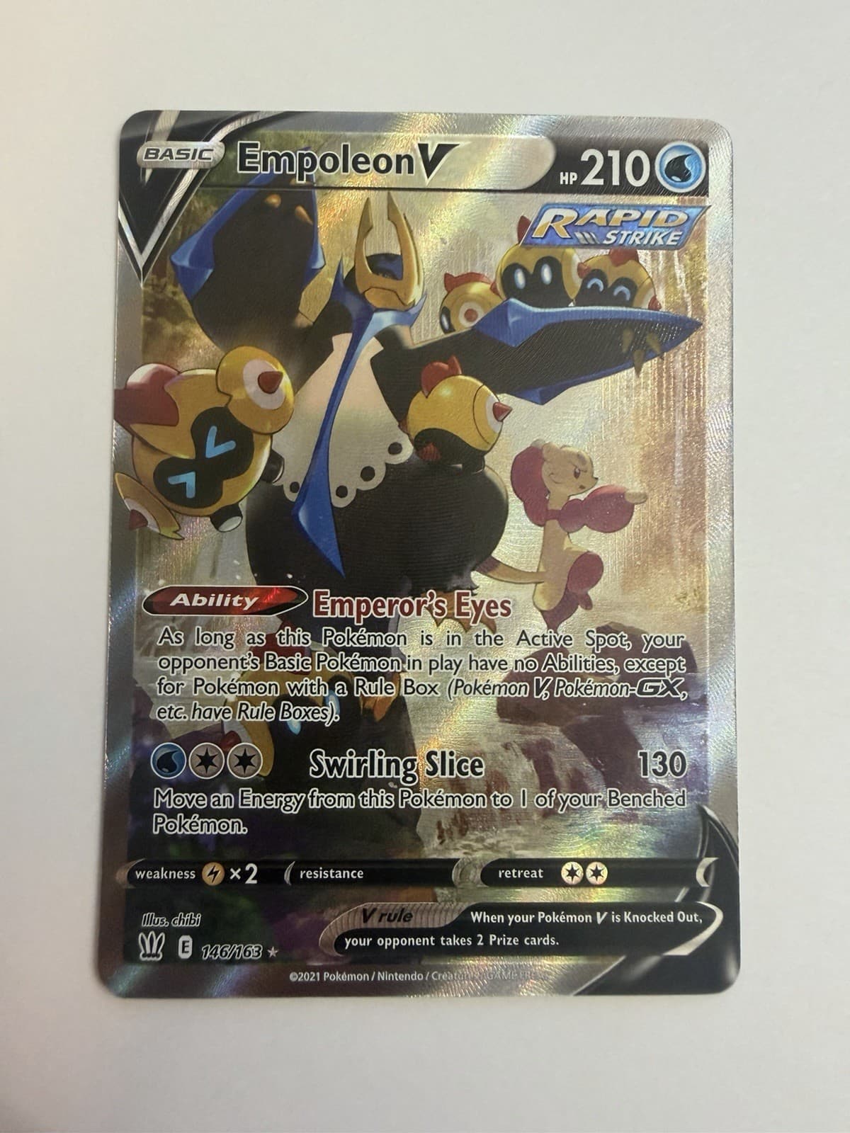 Empoleon V (Alternate Full Art) #146/163 Near Mint - Pokémon TCG Battle Styles