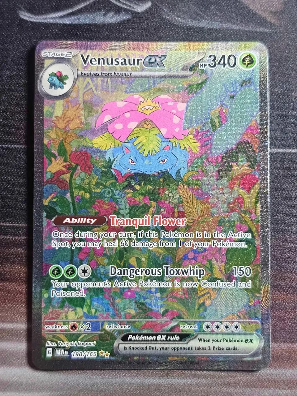 Pokemon TCG Venusaur ex 198/165 SV 151 SIR Full Art Holo