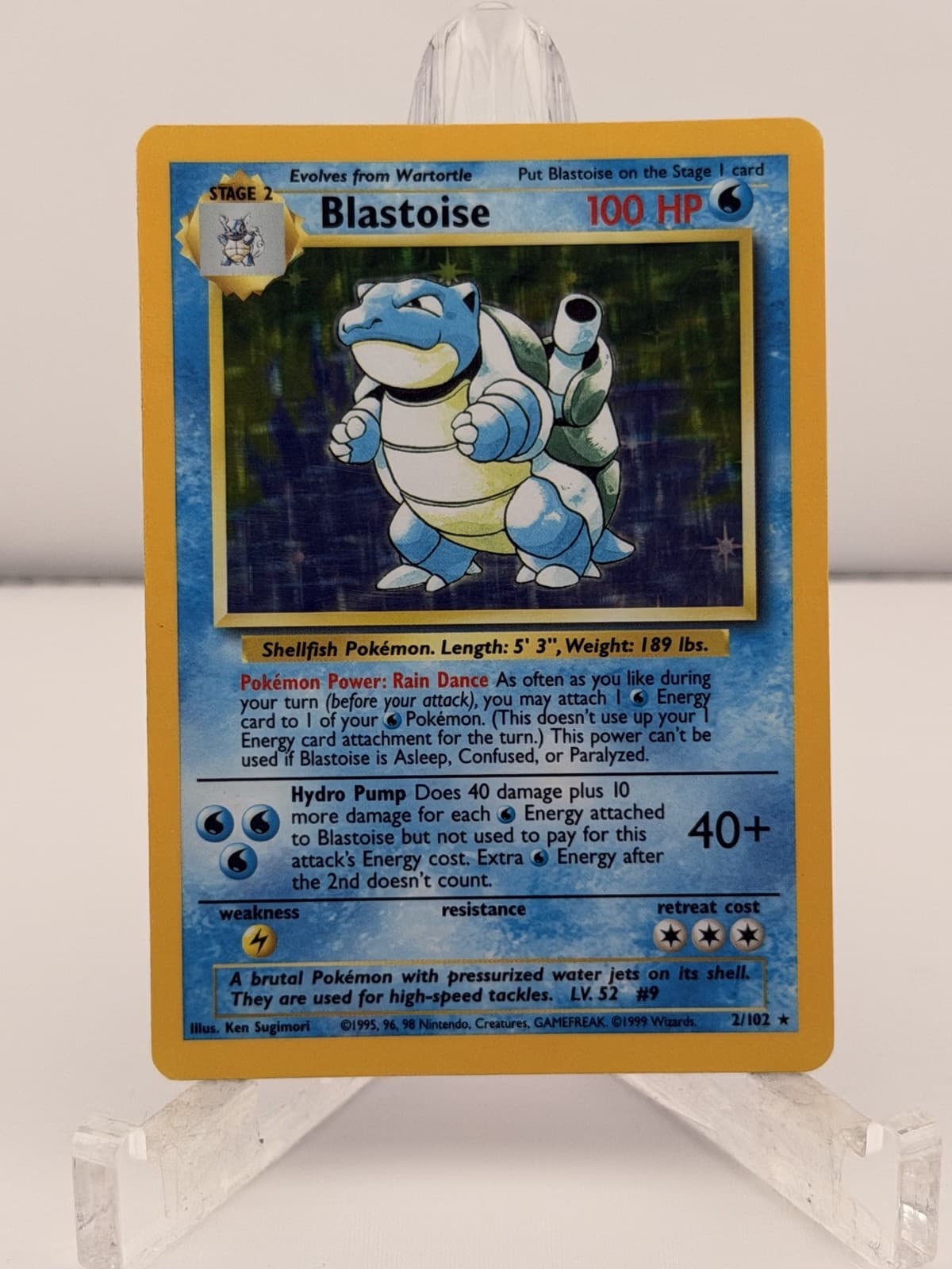 Blastoise 002/102 Base Set Holo