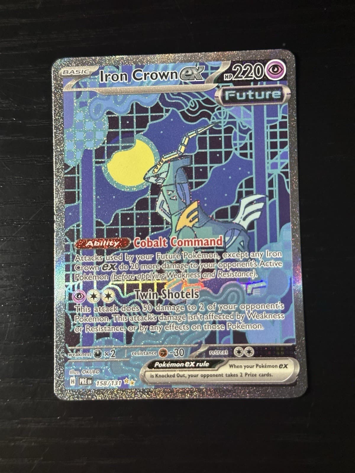 Iron Crown ex Holo Special Illustration Rare SV: Prismatic Evolutions 158/131 NM