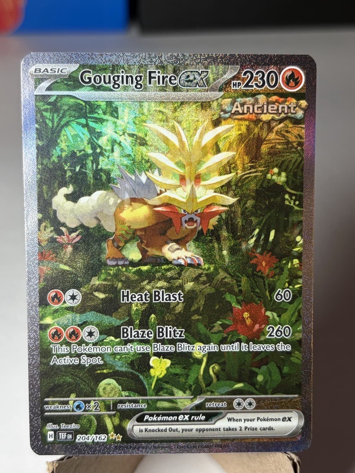 Gouging Fire ex 204/162 SV05: Temporal Forces Speical Illustration Rare NM