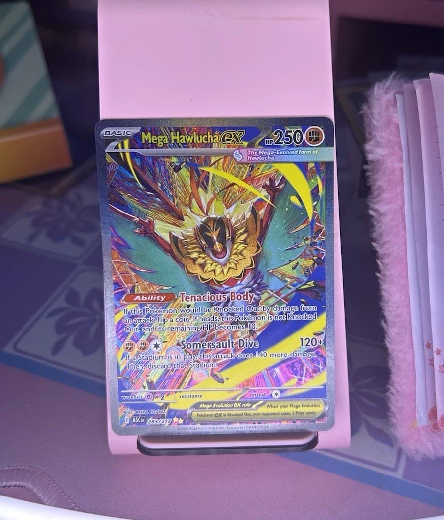 Pokemon TCG Mega Hawlucha EX 283/217 XY Furious Fists Ultra Rare Holo English