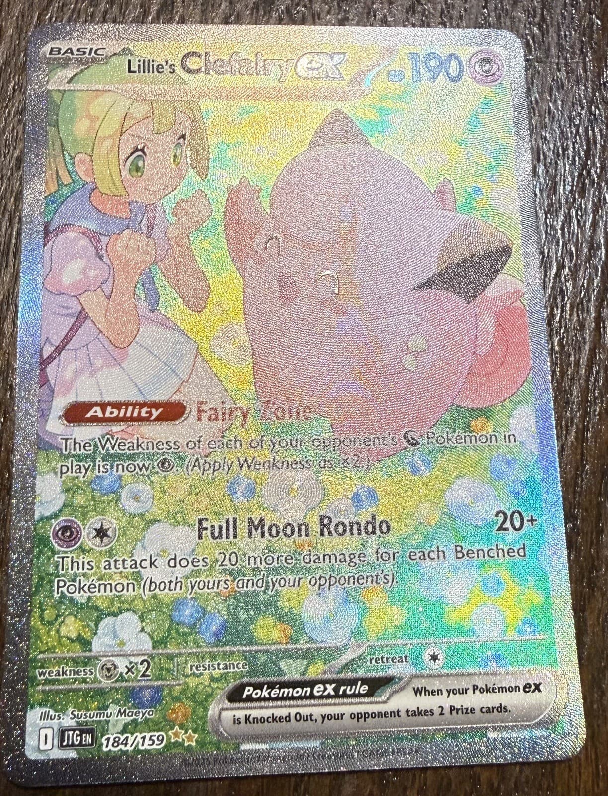 2025 Pokemon Journey Together Lillie's Clefairy ex #184/159