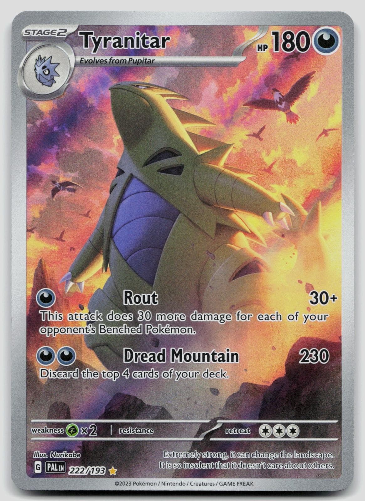 Tyranitar 222/193 Paldea Evolved Pokemon VLP