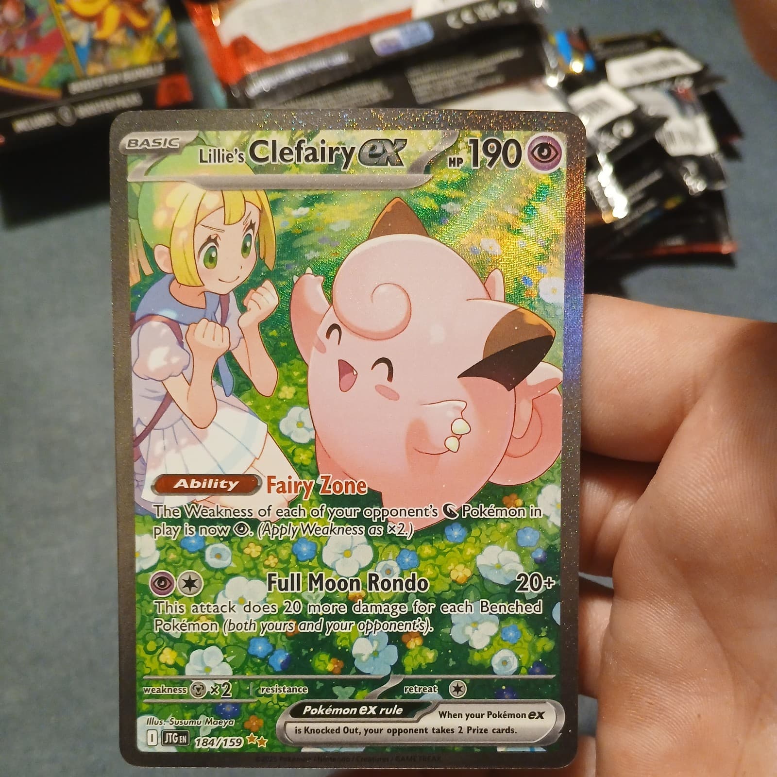 Lilie’s Clefairy EX 184/159 Special Illustration Rare Journey Together NM
