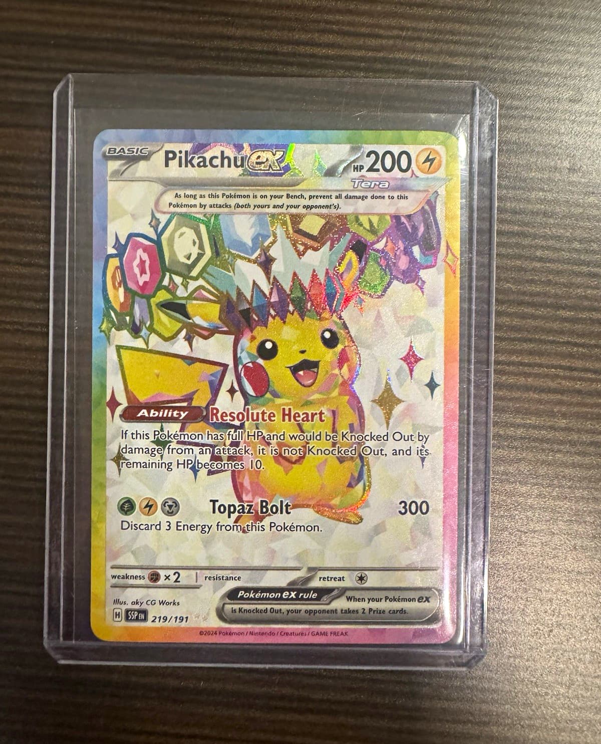 The Pokémon Company Pikachu ex 219/191