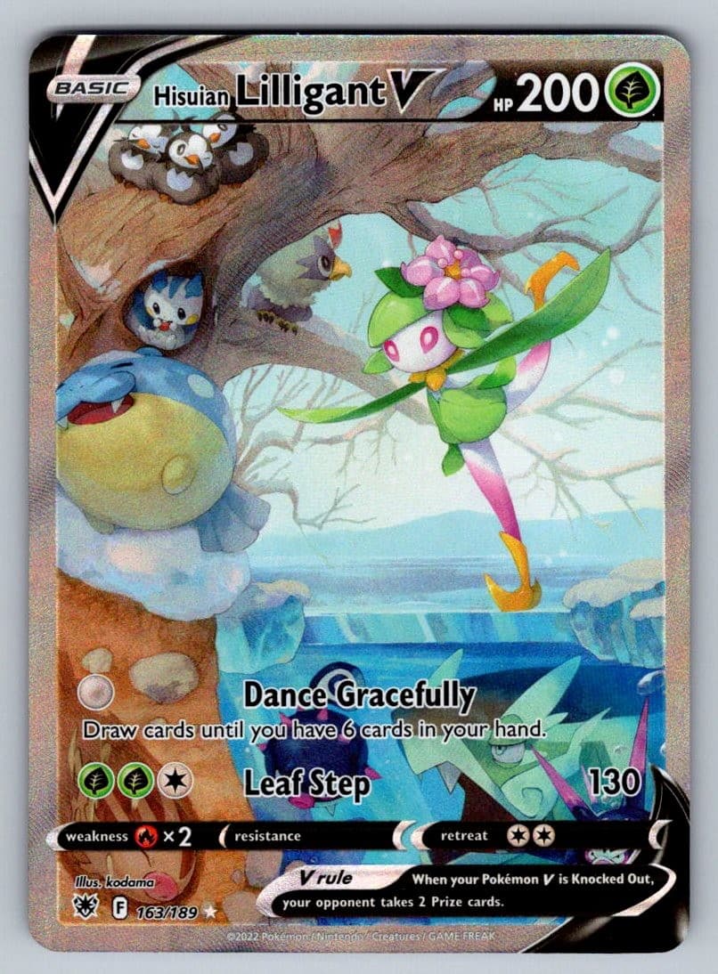 Hisuian Lilligant V (Alternate Art) Ultra Rare Astral Radiance 163/189 NM kodama