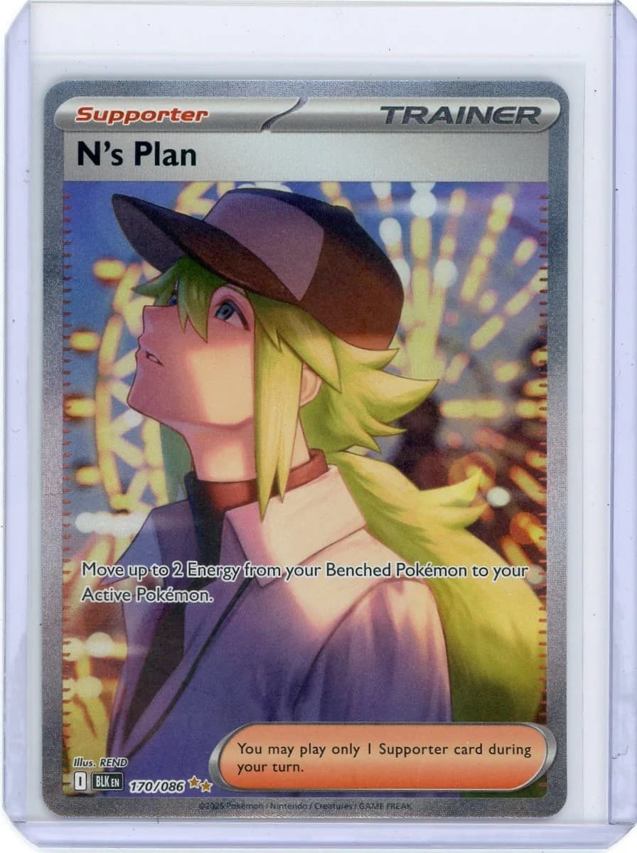 2025 Black Bolt N'S Plan Holo Secret Rare FA SAR #170/86
