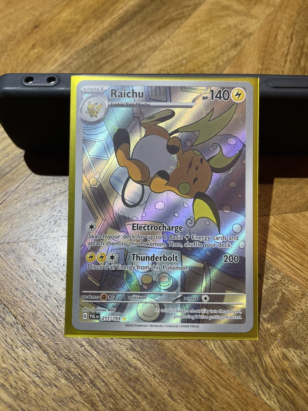Raichu 211/193 Holo Pokemon Paldea Evolved