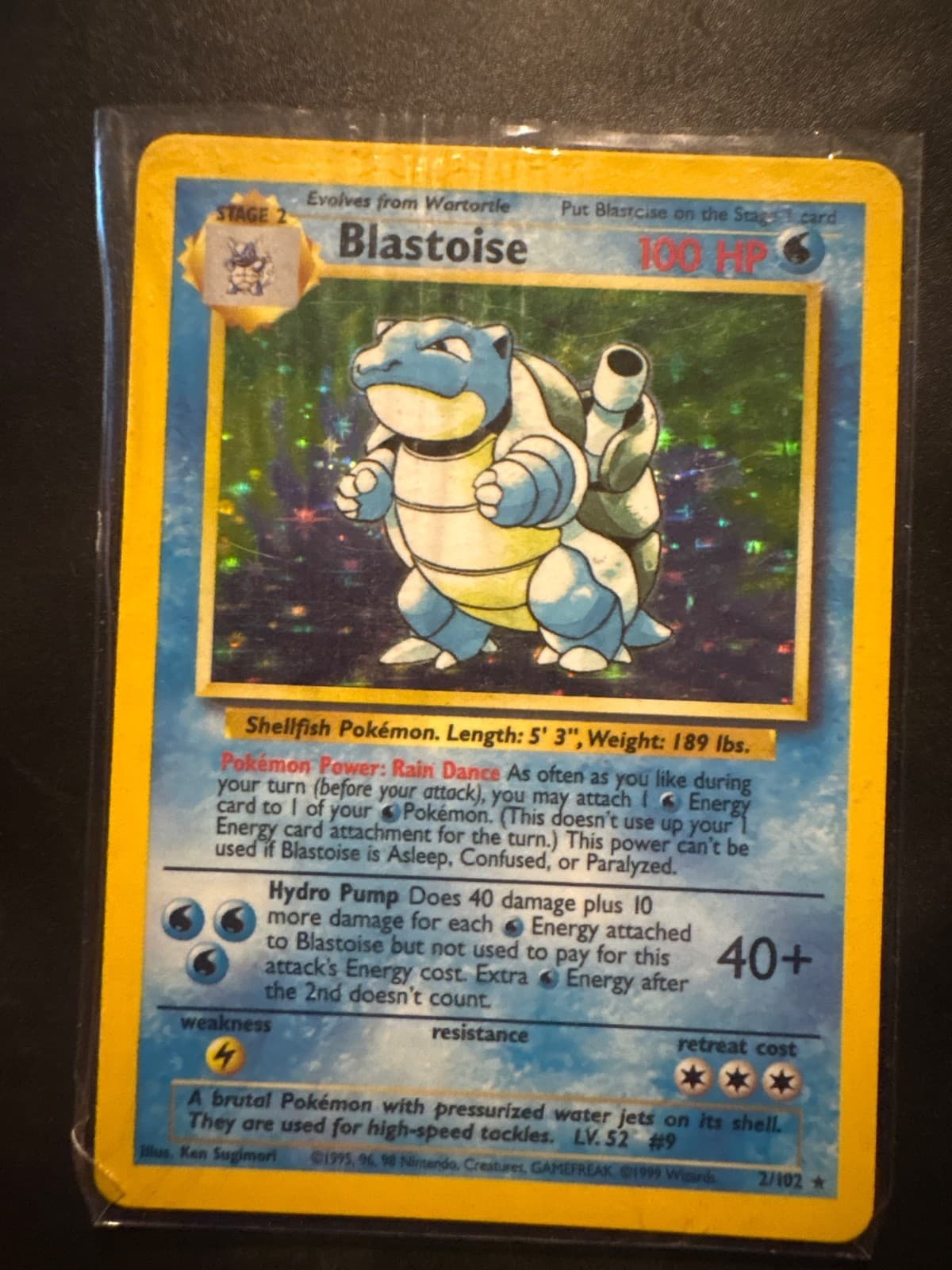 Blastoise 002/102 Base Set Holo