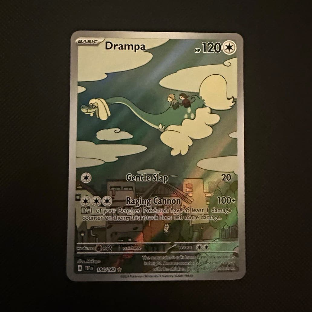 Pokemon Drampa Temporal Forces 184/162 Illustration Rare Holo EN 2024