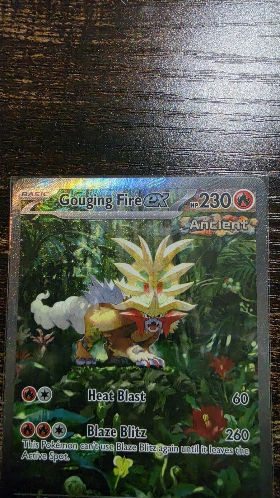 Gouging Fire ex 204/162 Temporal Forces Holo Special Illustration Rare POKEMON