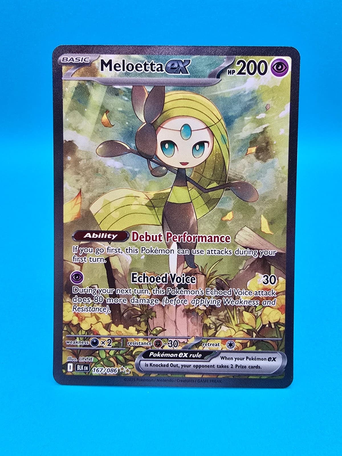 Meloetta ex 167/086 Holofoil SIR BLK SV: Black Bolt NM