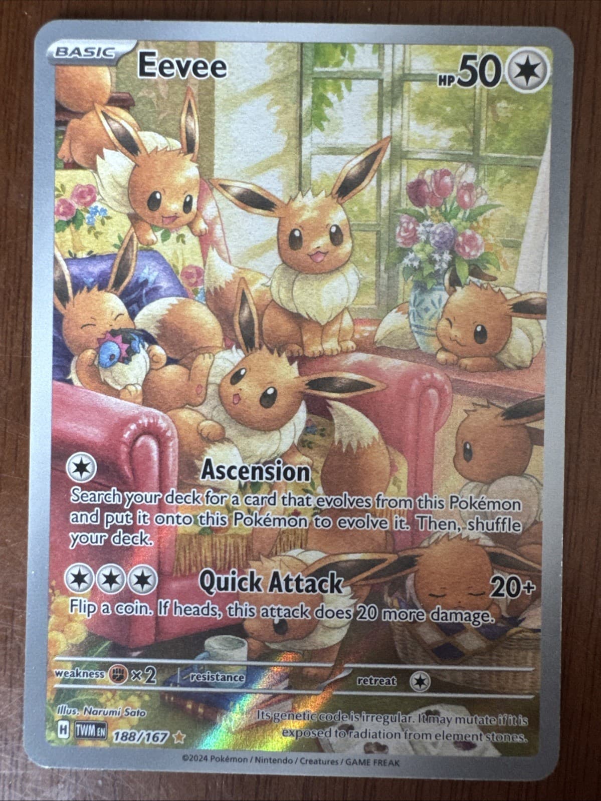 Eevee 188/167 Sv06: Twilight Masquerade Holo