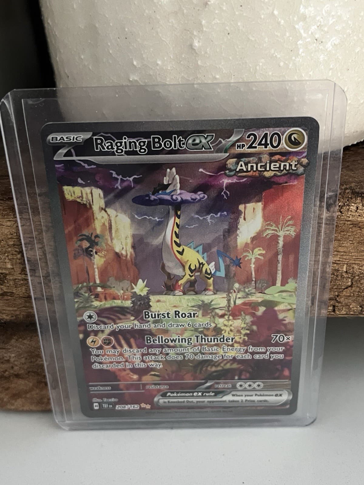 Raging Bolt ex - 208/162 - Special Illustration Rare NM Pokemon Temporal Forces