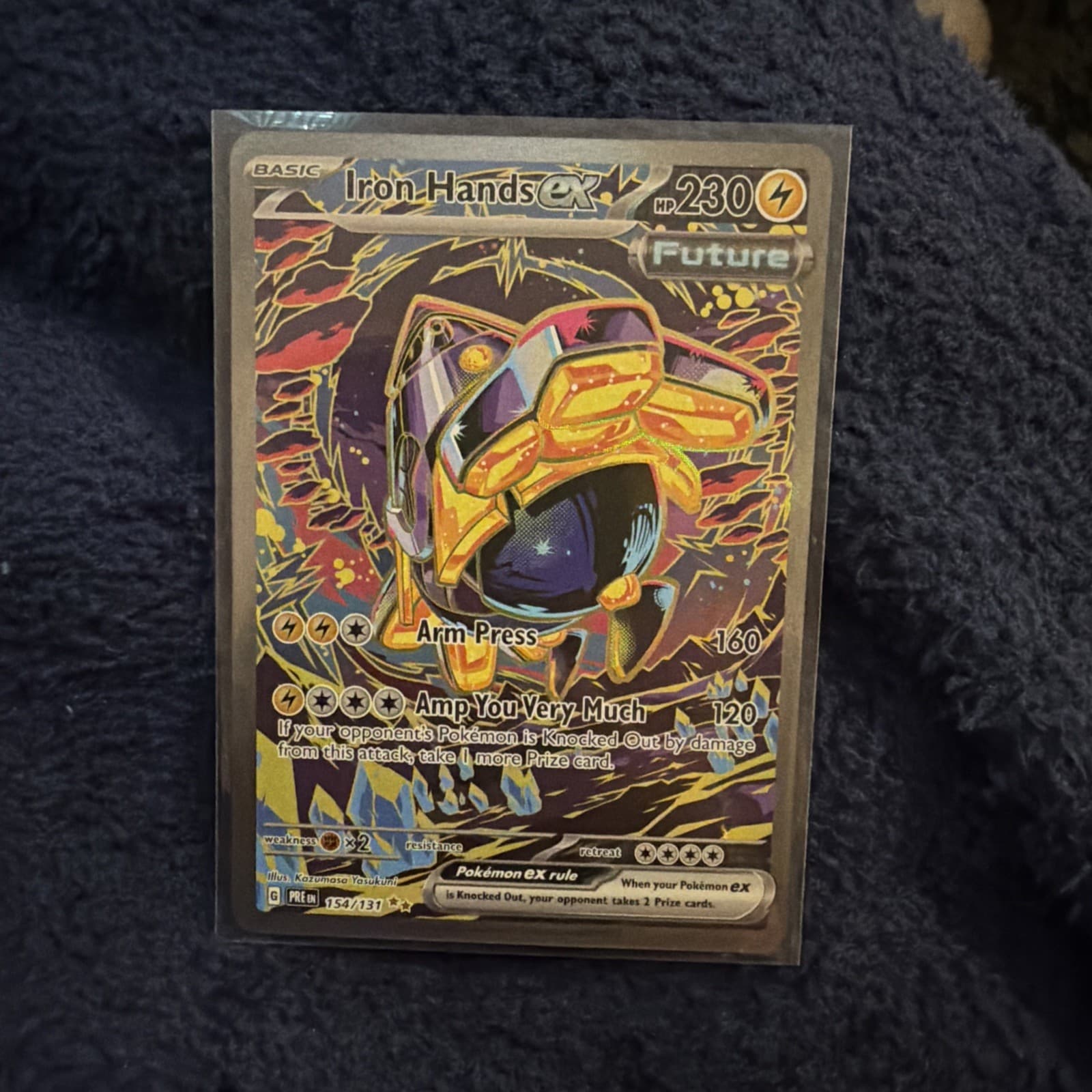 Iron Hands ex 154/131 Prismatic Evolutions Special Illustration Rare NM Pokemon 