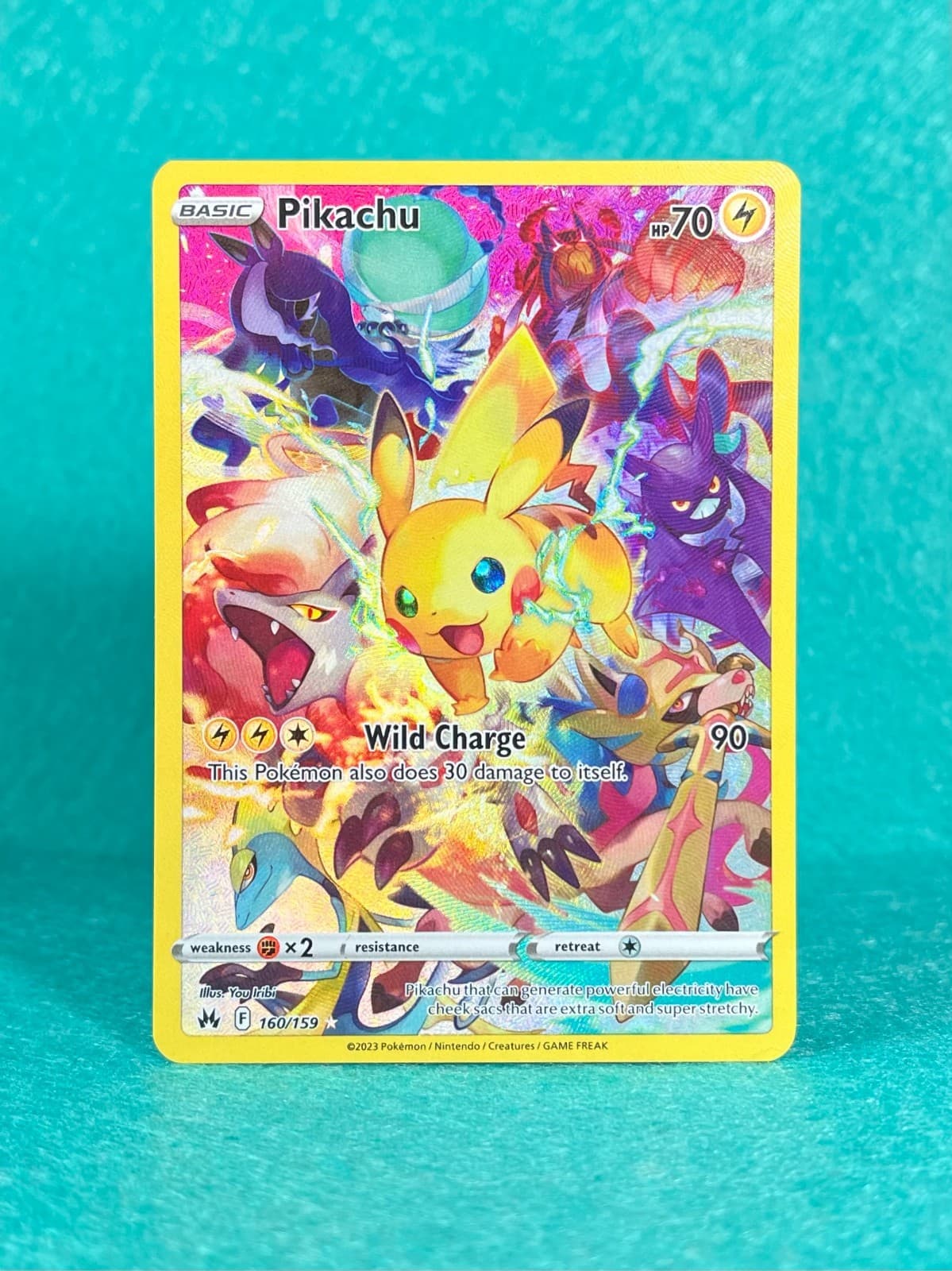 Pikachu (Secret) 160/159 SWSH: Crown Zenith Holo - NM