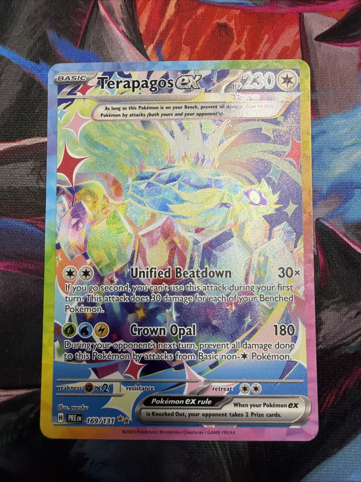 Terapagos ex 169/131 Sv: Prismatic Evolutions Holo