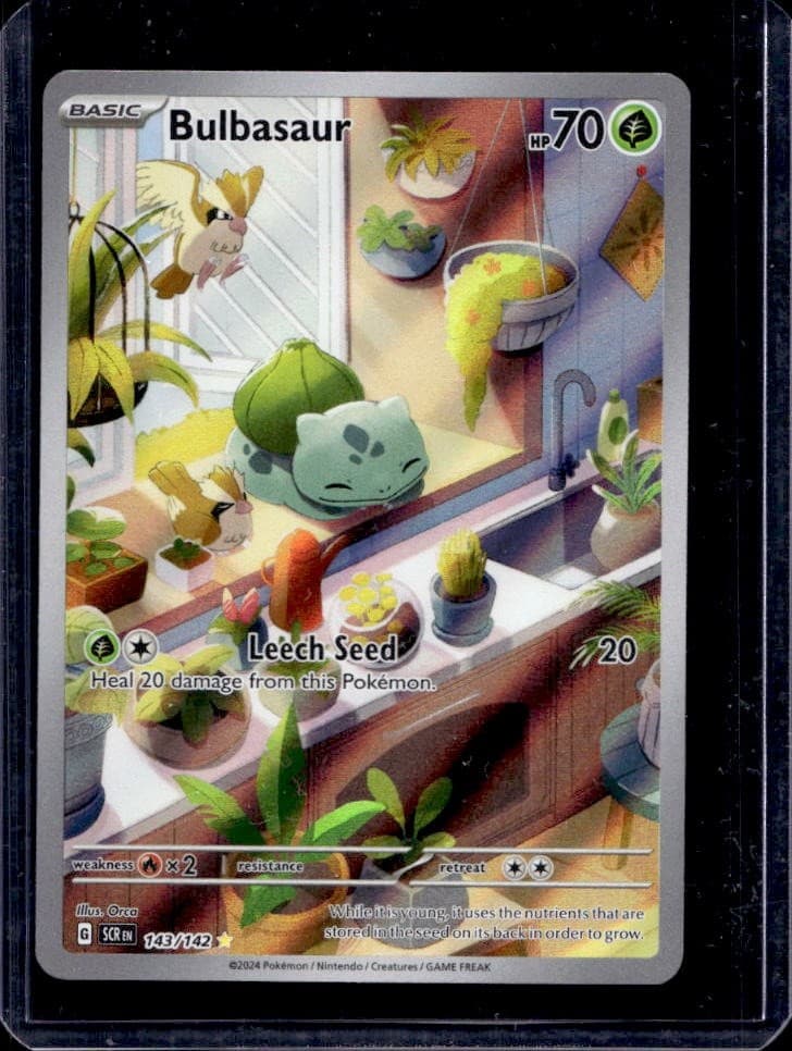 2024 Pokemon Stellar Crown Bulbasaur Illustration Rare #143/142