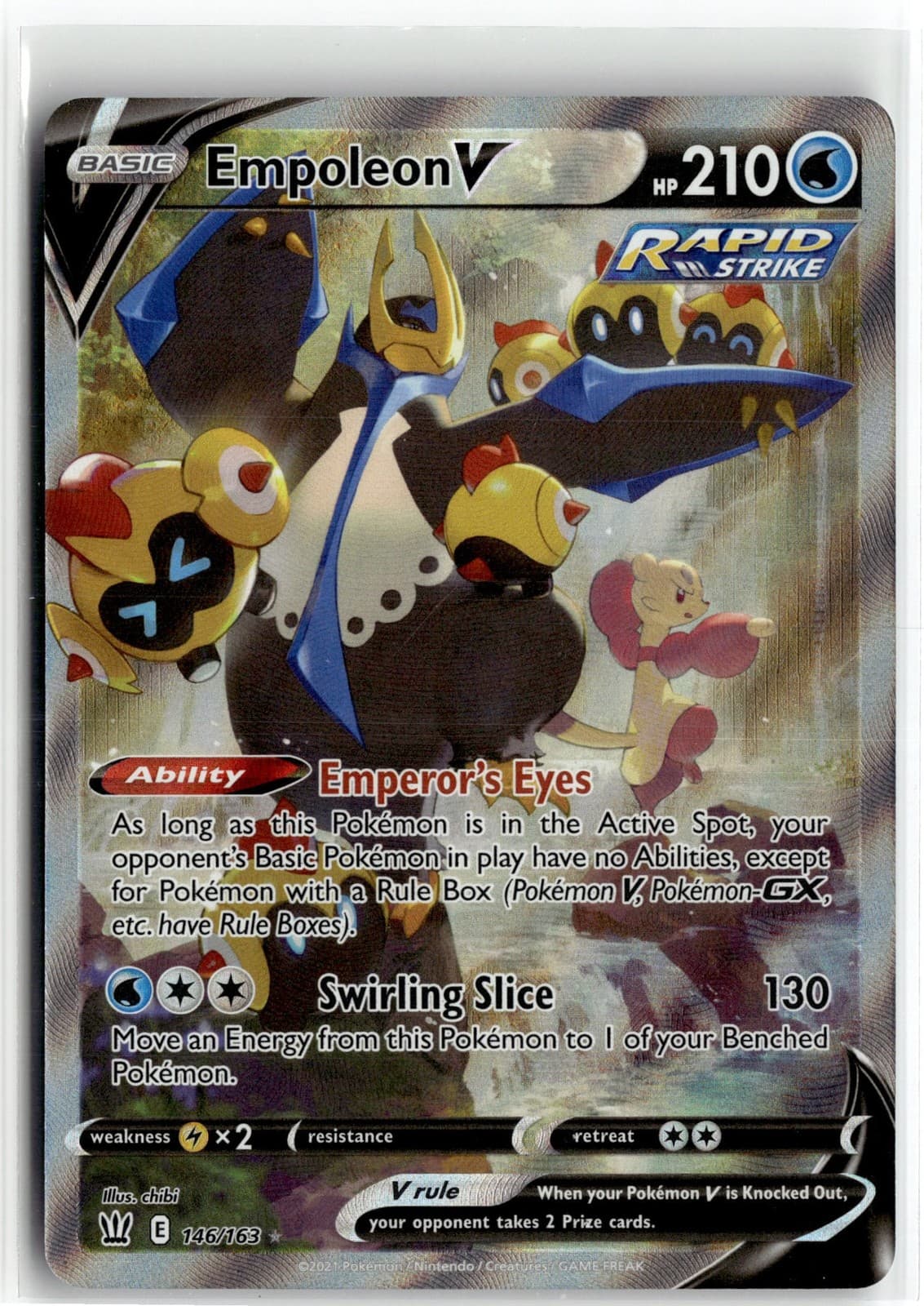 Empoleon V (Alternate Full Art) Holofoil [SWSH05 146/163] NM UR
