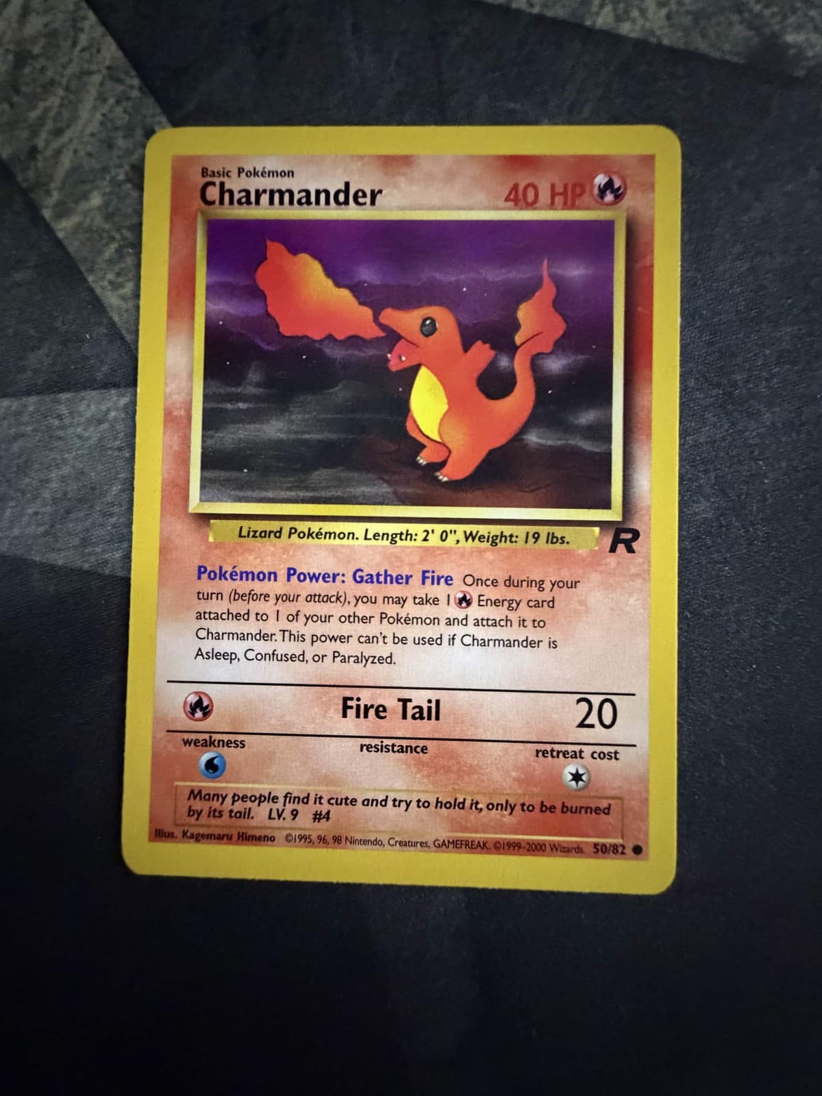 Charmander 50/82 Common Team Rocket Pokemon Unlimited LP