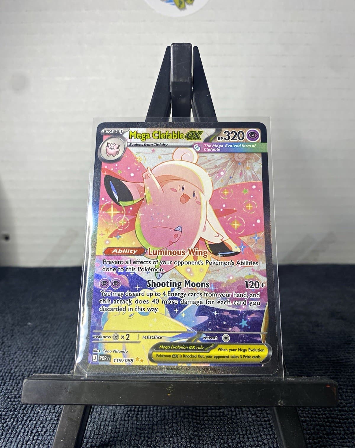 Mega Clefable EX 119/088, Full Art, The Pokémon Company, Secret Rare