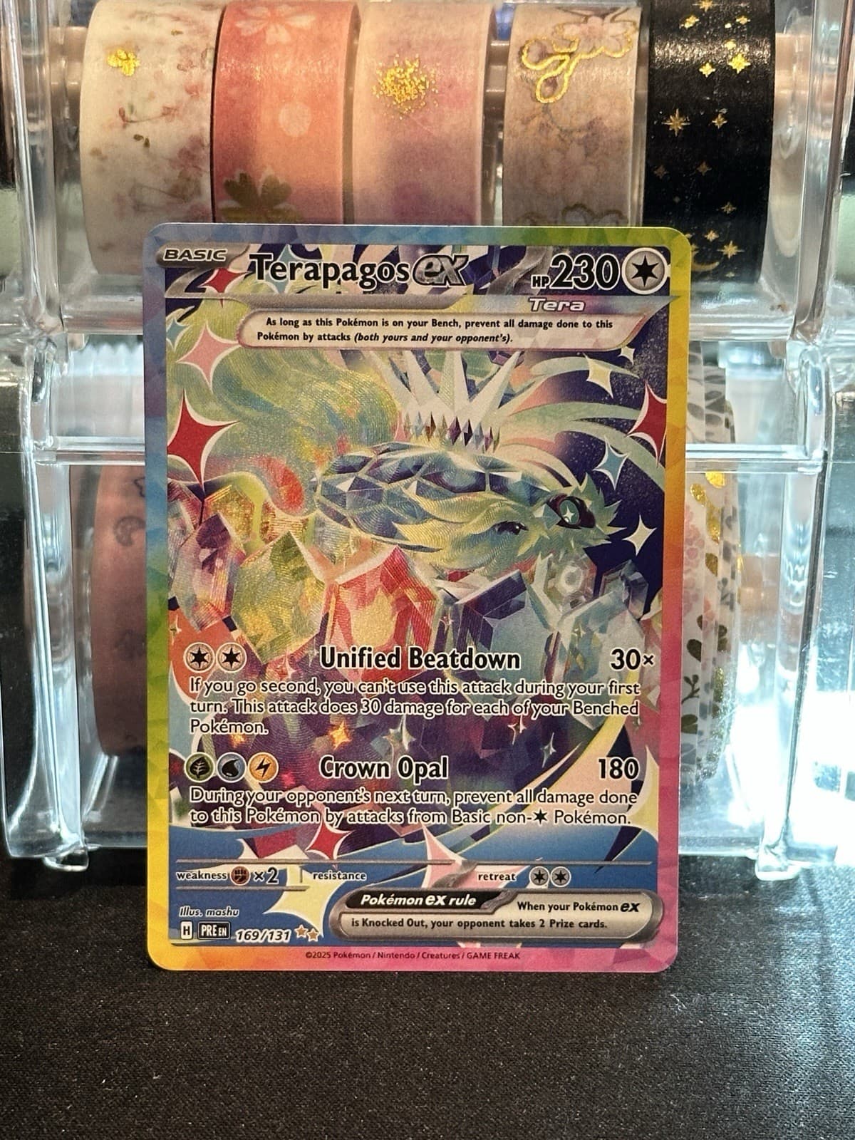 Terapagos ex 169/131 Sv: Prismatic Evolutions Holo