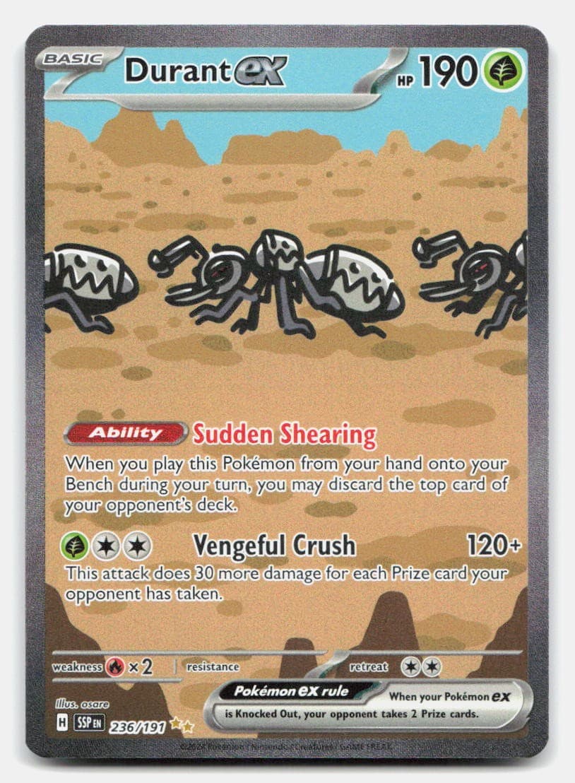 Durant ex 236/191 Special Illustration Rare Surging Sparks Pokemon Holo NM