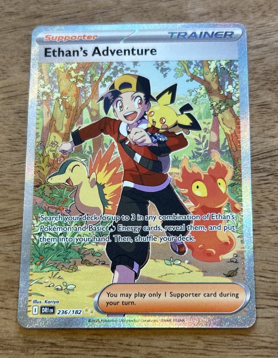 Ethan's Adventure 236/182 Sv10: Destined Rivals SIR Full Art Holo EN NM