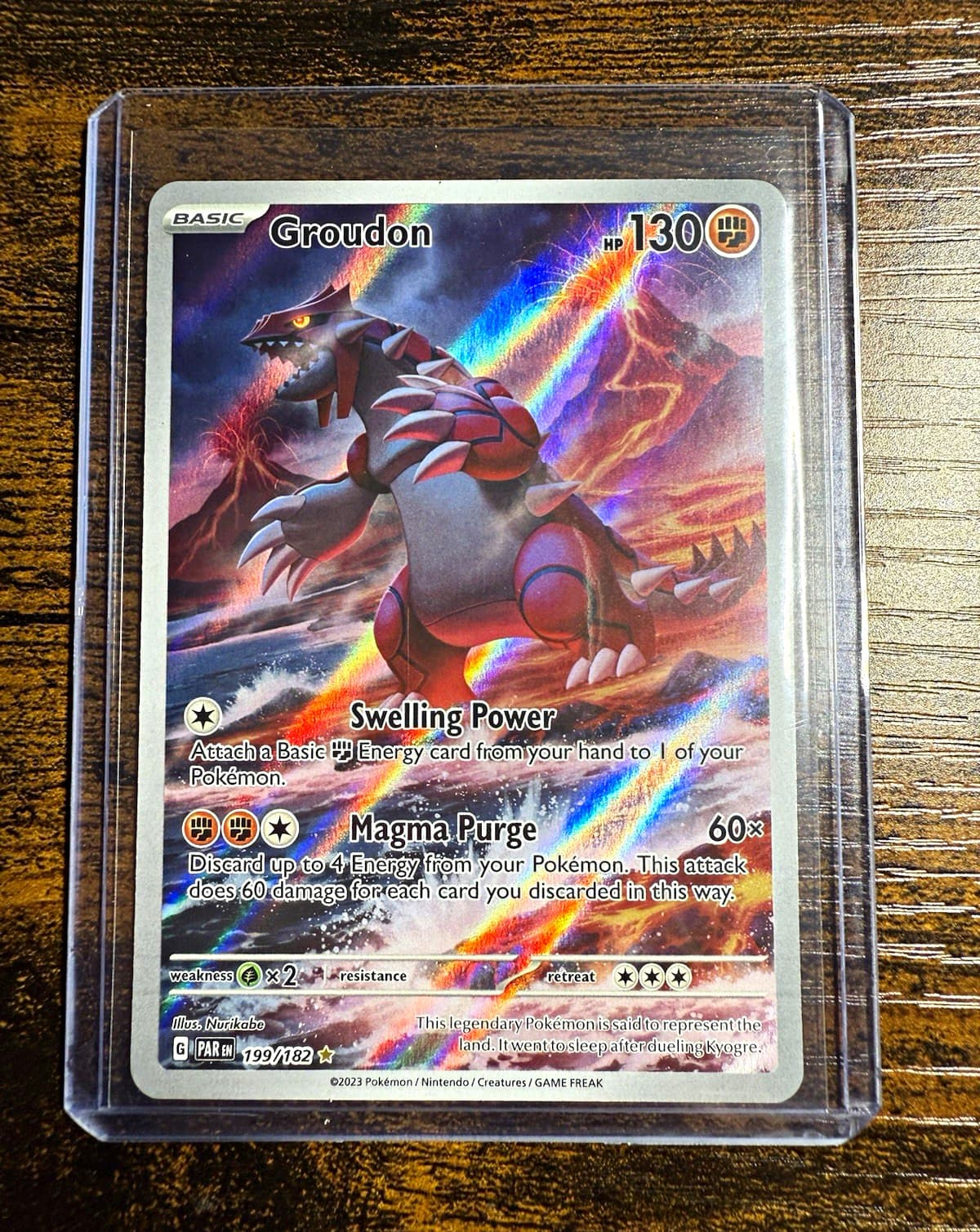 Groudon 199/182 Pokemon Card NM Illustration Rare
