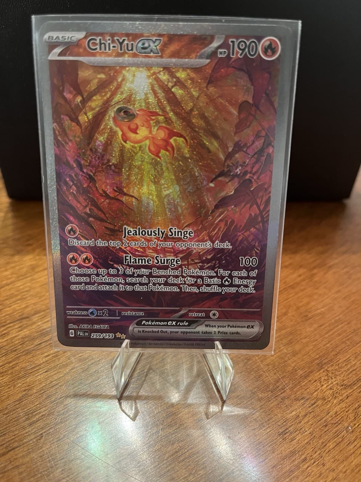 Pokémon SV Paldea Evolved Chi-Yu EX 259/193 NM Condition