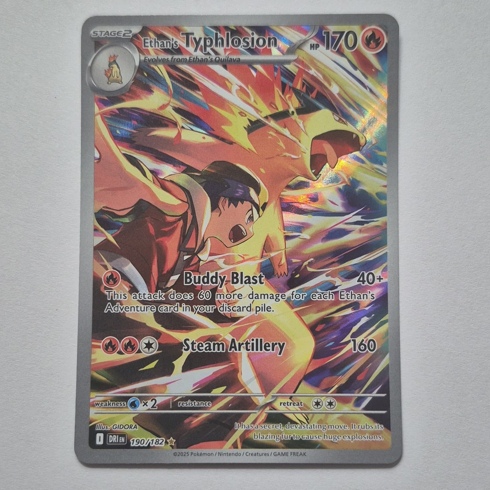 Ethan's Typhlosion 190/182 Sv10: Destined Rivals Holo