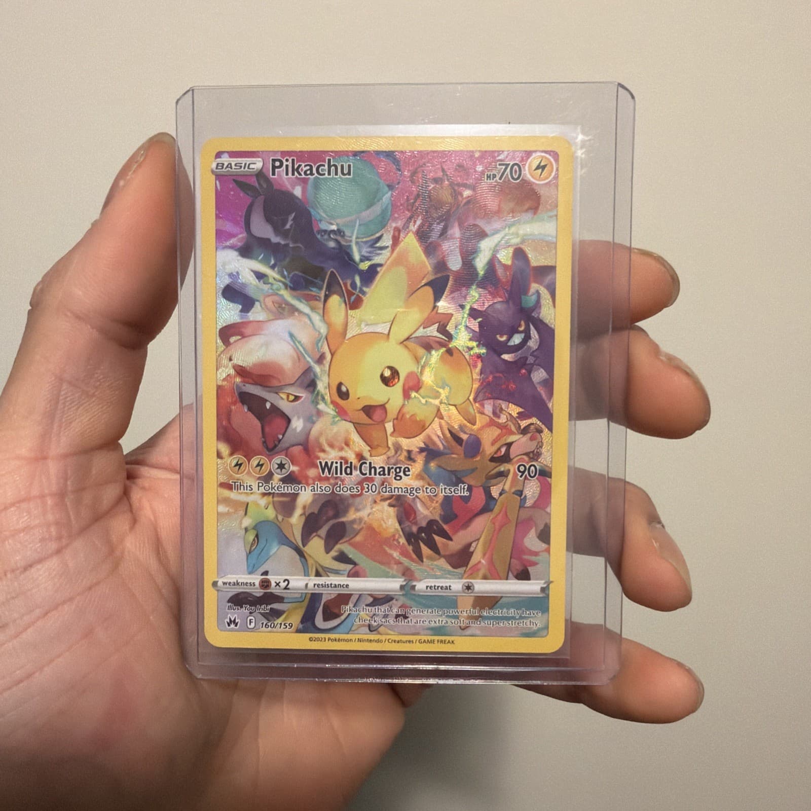 Pikachu 160/159 Crown Zenith Secret Rare Full Art Holo Pokemon TCG EN NM
