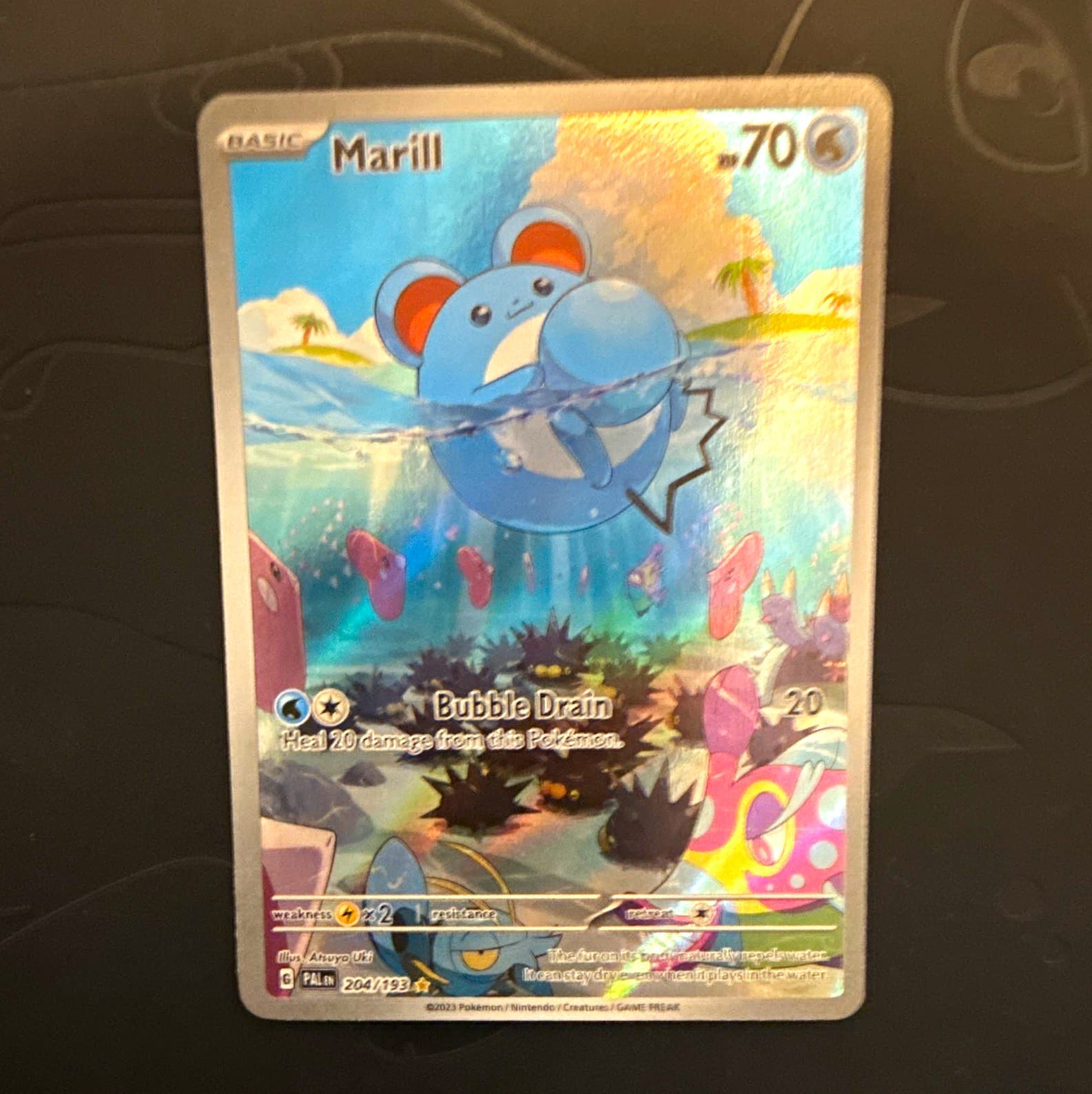 The Pokémon Company Marill 204/193 SV02 Paldea Evolved IR Full Art Holo EN