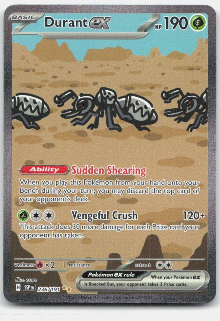 Durant ex Special Illustration Rare SV08: Surging Sparks 236/191 NM