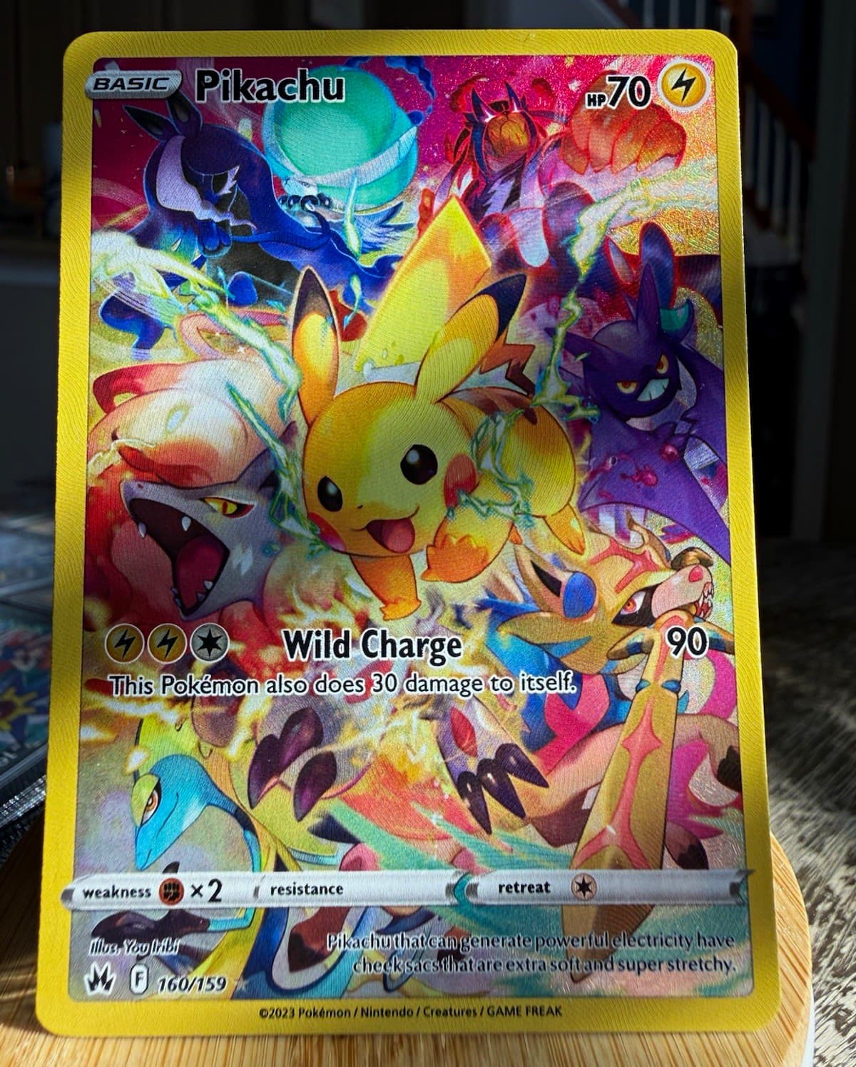 The Pokémon Company Pikachu Secret Rare Holo 160/159 Crown Zenith EN 70 HP