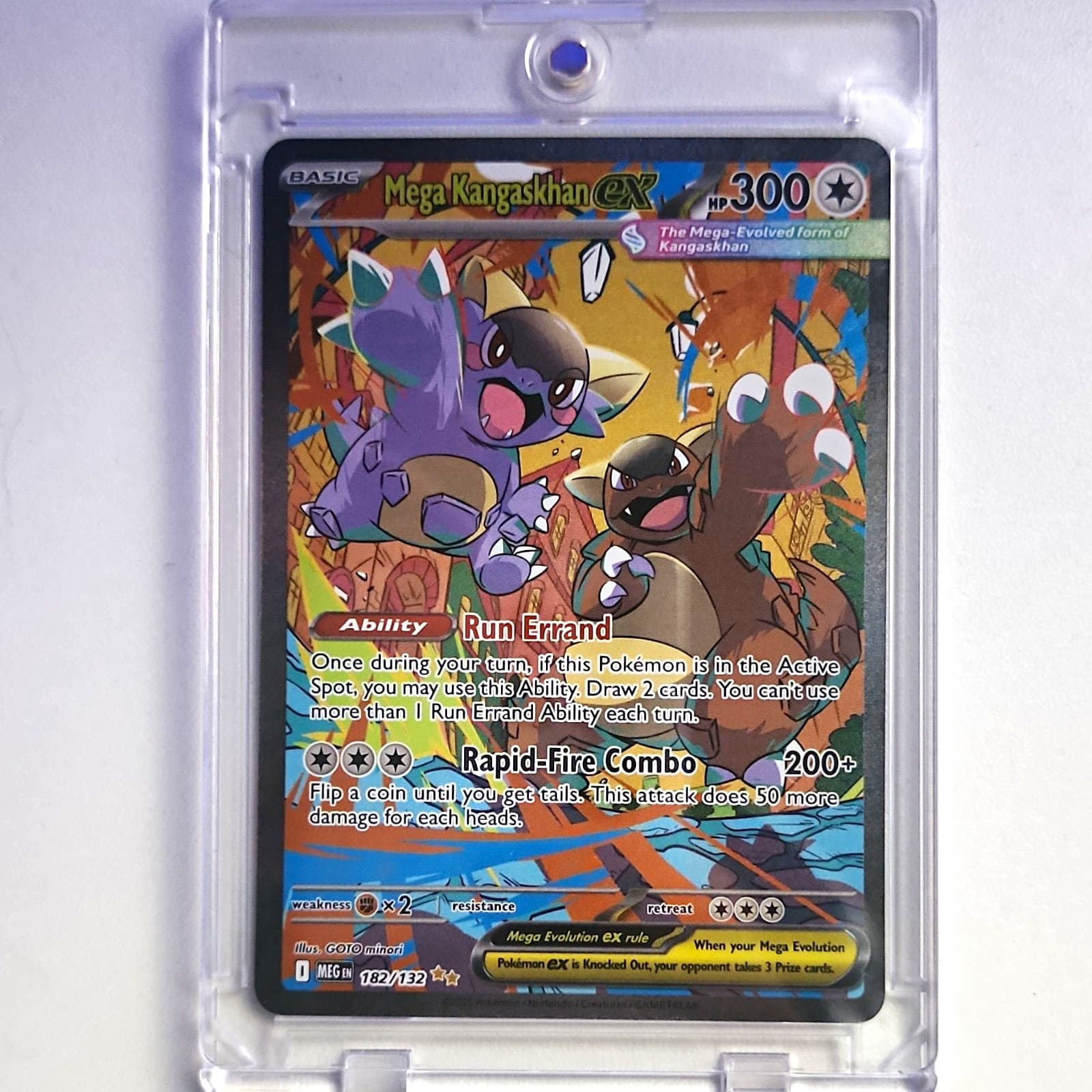 Pokemon Mega Kangaskhan EX 182/132 Ultra Rare Full Art Holo ME01 English