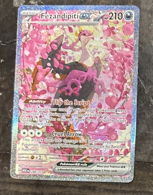 Pokemon TCG Fezandipiti ex 288/217 Scarlet & Violet Ultra Rare Full Art Holo