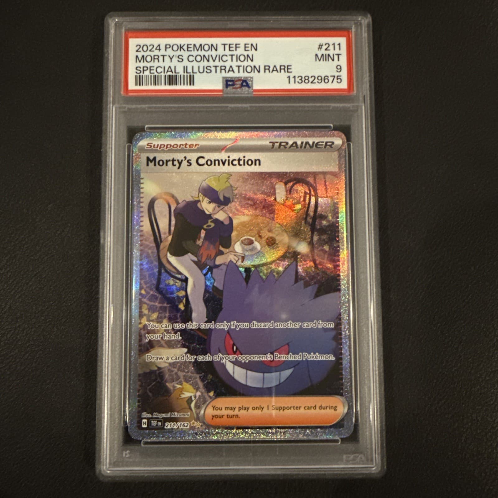 Pokémon TCG Trainer Morty's Conviction 211/162 Temporal Forces